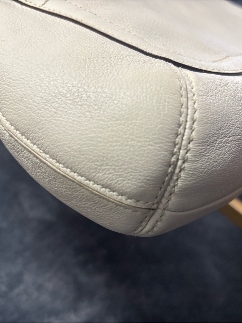 Vintage Coach Ergo Belted Hobo 11262 Parchment Leather Y2K - Picture 3 of 6
